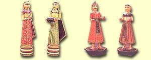 hand crafted dolls from india, hand woven dolls exporters, indian handicrafts, printed textile dolls