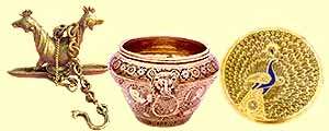 metal figures exporters, wrought iron handicrafts, carved metal crafts, epns artwares, brass flower pots