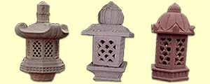 hand carved stone crafts, sand stone handicrafts exporters, hand painted stone crafts